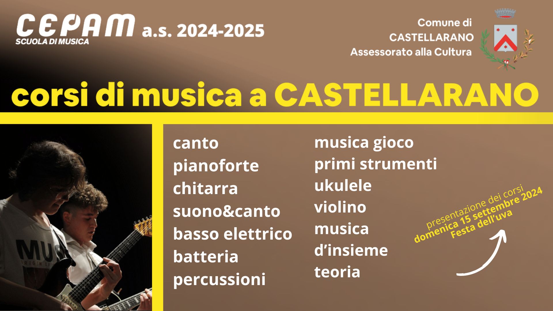 Corsi di musica a Castellarano