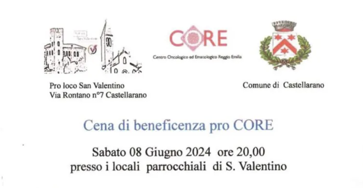 Cena di beneficenza pro CORE